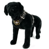 Custom dog harness 2 inch reflective black by extreme dog gear
