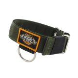 Heavy duty canine collar olive