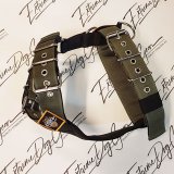 Olive color dog harness by extreme dog gear
