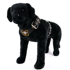 Dog harness 2 inch black by extreme dog gear