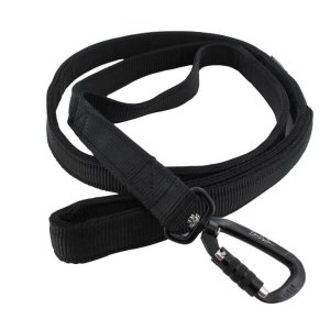 black carabiner swivel twist lock dog leash