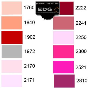 EDG Thread color choices for Personalized Embroidery Dog Collar