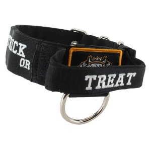 helloween trick or treat dog collar