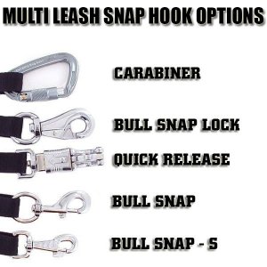 snap hook options multifunctional dog leash
