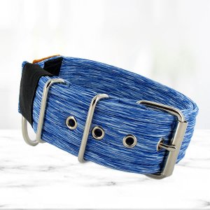 Dashes Blue Softshell honden halsband