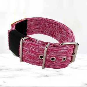 Dashes Pink Softshell Honden Halsband