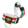 Italy Flag custom dog collar 2 inch 5cm with handle extreme dog gear