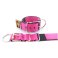 pink seat belt kennel dog collar