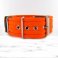 softshell neon orange extreme dog collar