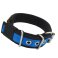 stripe dog collar blue 4cm