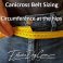 canicross belt sizing circumference
