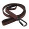Chocolate brown carabiner swivel twist lock dog leash