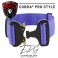 purple blue cobra buckle collar