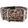leopard softshell dog collar