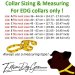 EDG sizing and measuring for Standard or Personalized Embroidered Dog Collar