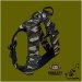 Tactical cobra pro style Dog harness 5cm black by extreme dog gear
