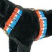 Custom dog harness 5cm red white blue by extreme dog gear