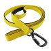 Yellow carabiner swivel twist lock dog leash